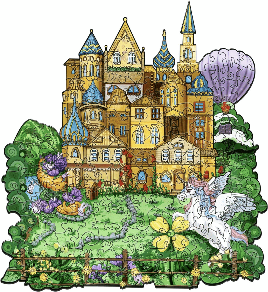 Wooden Jigsaw Puzzle-Fairy Tale Castle