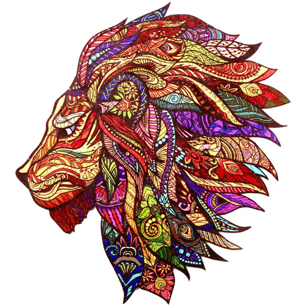 Wooden jigsaw puzzle-THE JUNGLE KING
